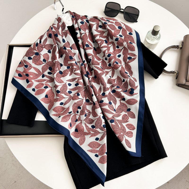 90cm Square Scarf High Quality - Office High Tech ulasan dan harga