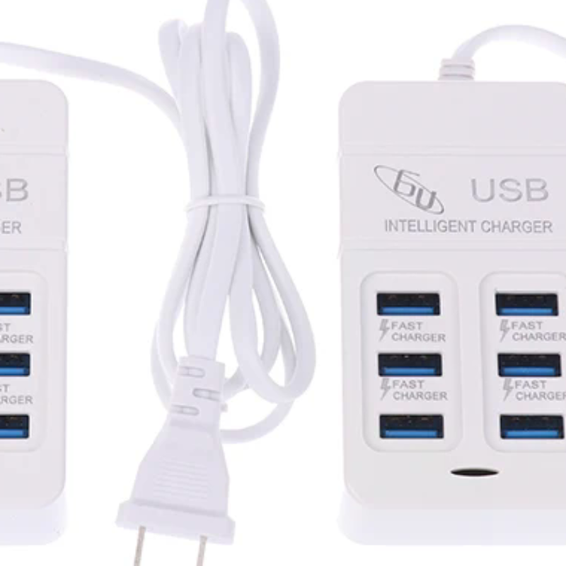 1PC US Plug 6Ports Multiport U - Multi Port Usb Hub ulasan dan harga
