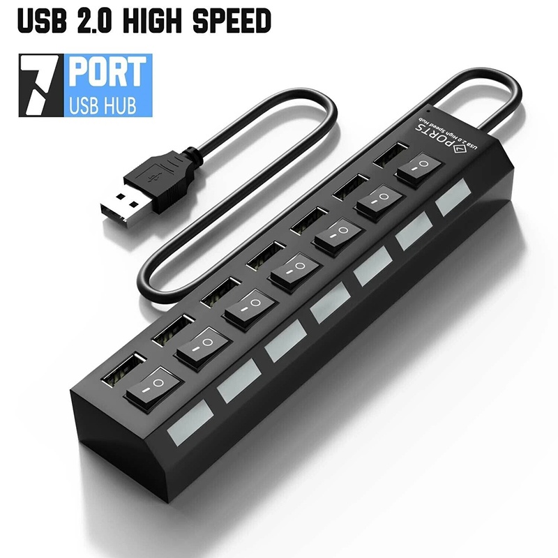 7 In 1 USB 3.0 Hub Multi USB S - Multi Port Usb Hub ulasan dan harga