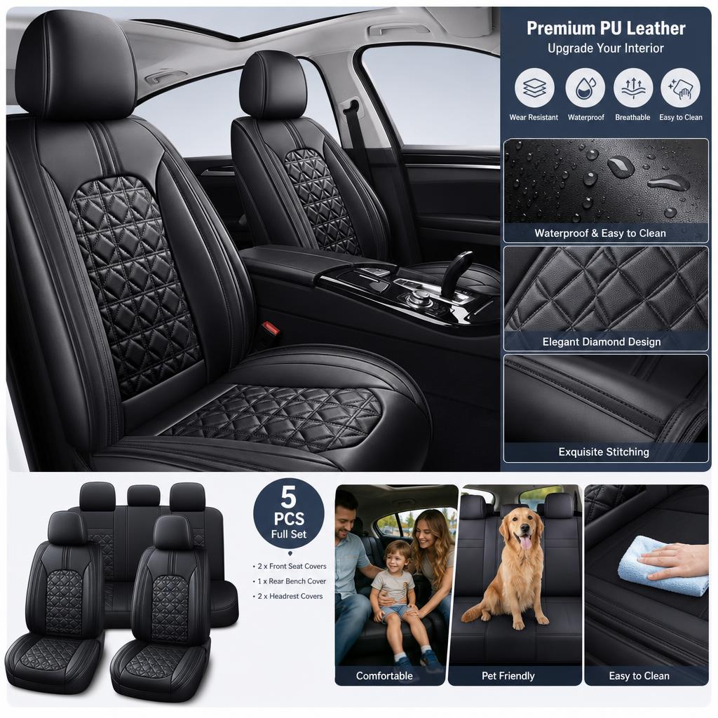 Premium Interior Car Seat Cove - Surge Protector Rack ulasan dan harga