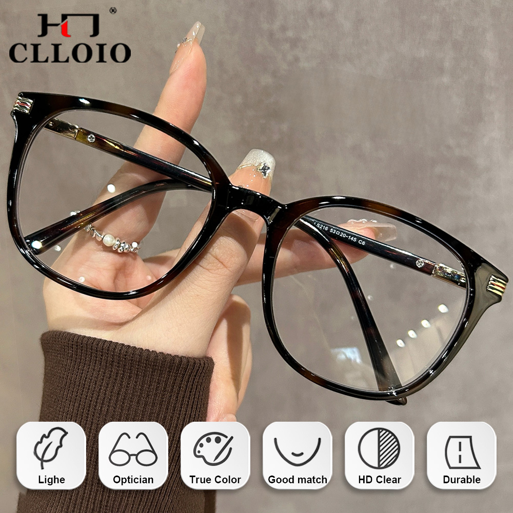 CLLOIO Round Large Frame Myopi - Office High Tech ulasan dan harga