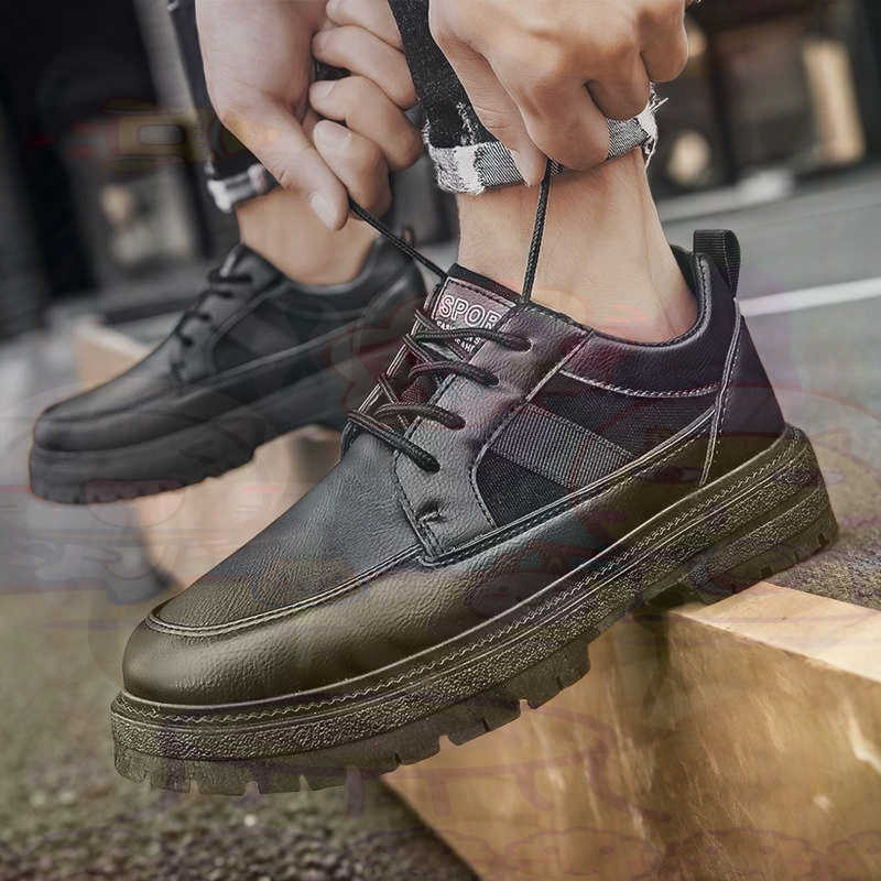 Dark Natural Leather Fashion T - Classic Tech Office Number ulasan dan harga