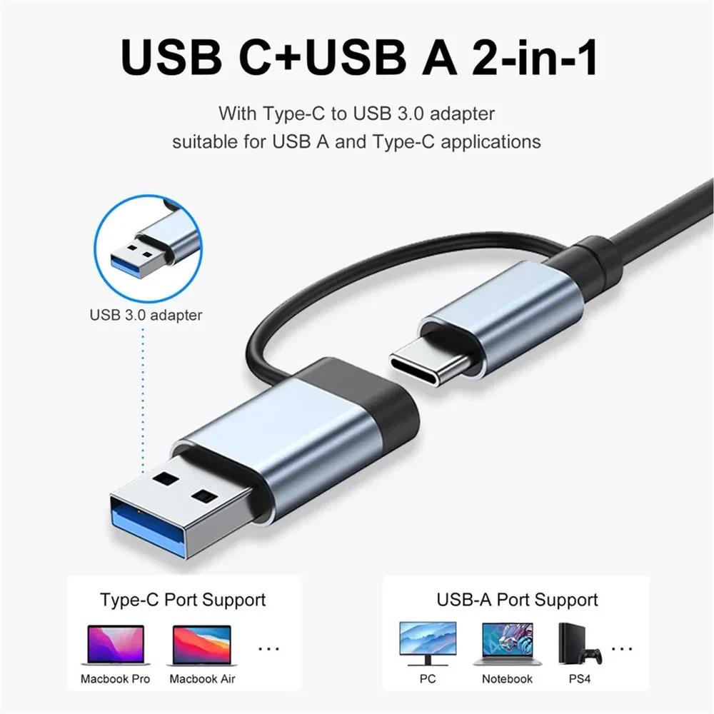Type C Hub USB Splitter 8 In 1 - Multi Port Usb Hub ulasan dan harga