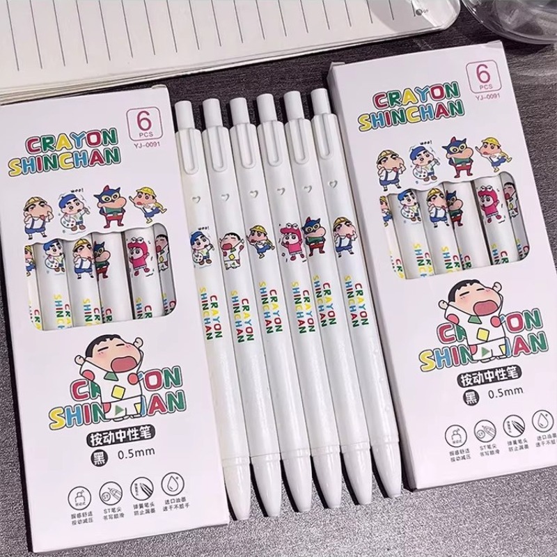 Cute Crayon Shin-chan Push Pen - Office High Tech ulasan dan harga