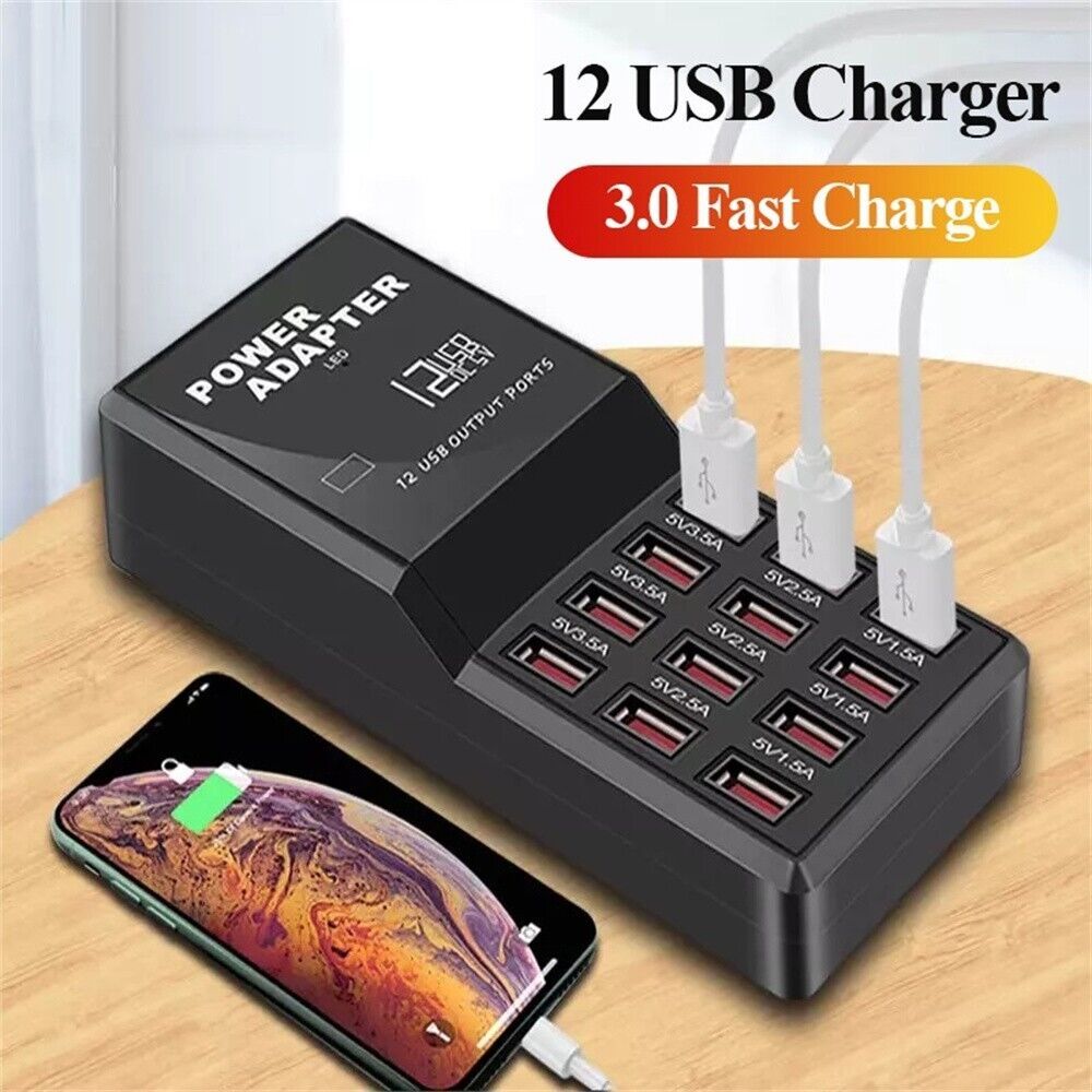 Multi 12 Port USB Charging Sta - Multi Port Usb Hub ulasan dan harga