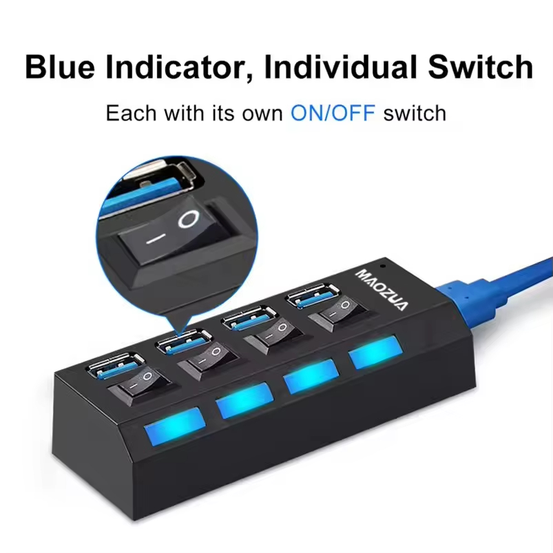 High Speed 4 Ports USB HUB 4×U - Multi Port Usb Hub ulasan dan harga