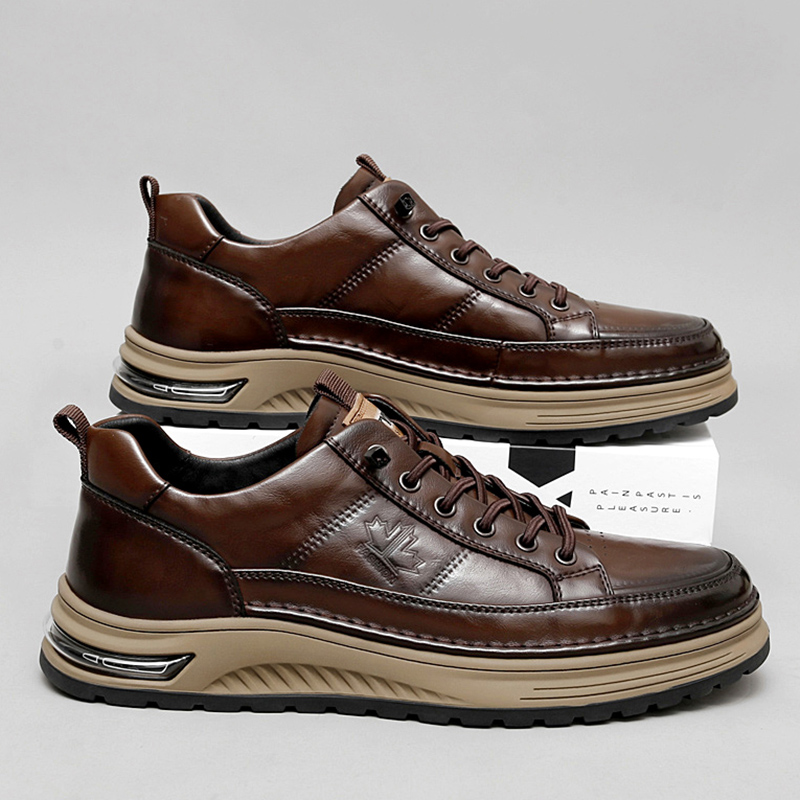 Luxury Genuine Leather Mens Ca - Office High Tech ulasan dan harga