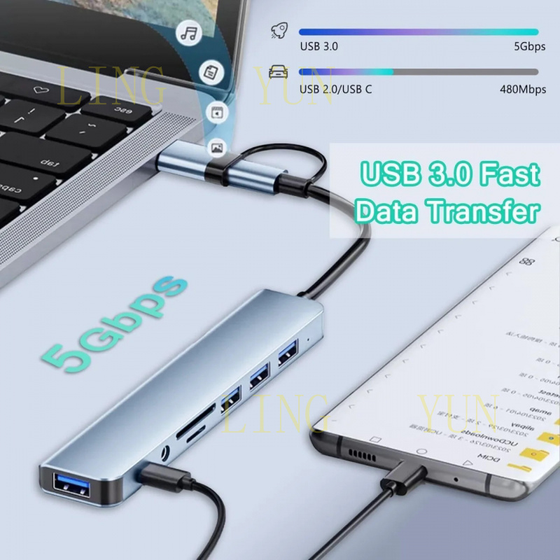 Z  Type C HUB USB HUB USB 3.0  - Multi Port Usb Hub ulasan dan harga