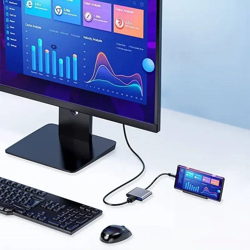 Type-C 3-in-1 Multiport Adapte - Multi Port Usb Hub ulasan dan harga
