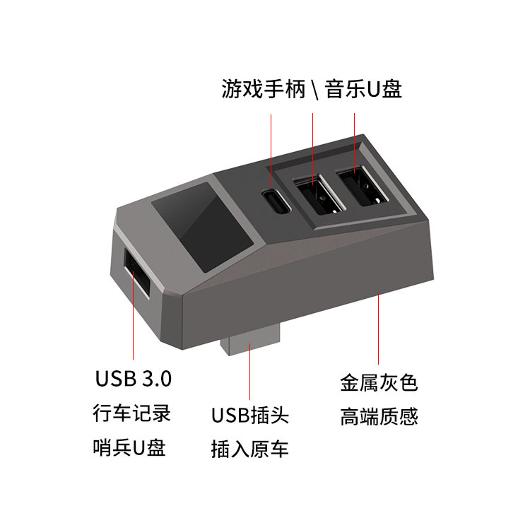 USB Hub Car Glove Box Docking  - Multi Port Usb Hub ulasan dan harga
